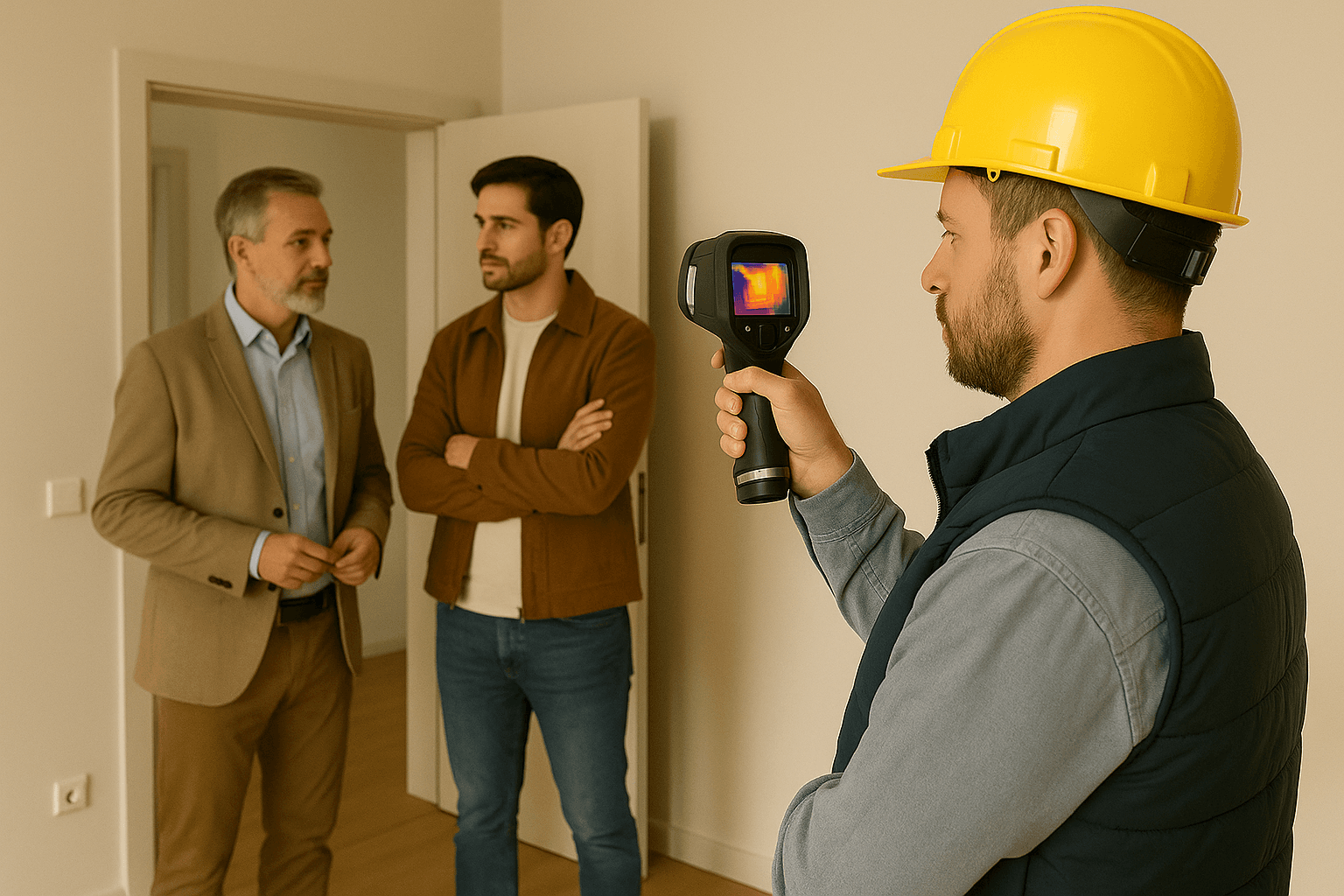 Щастливо семейство пред новия си дом